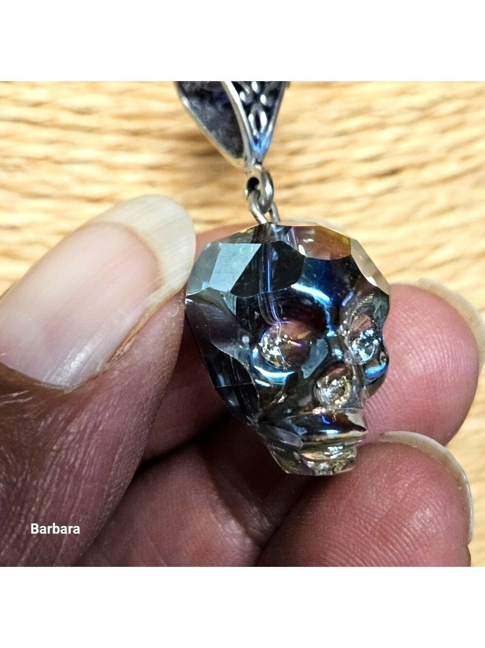 Crystal Skull Pendant Necklace